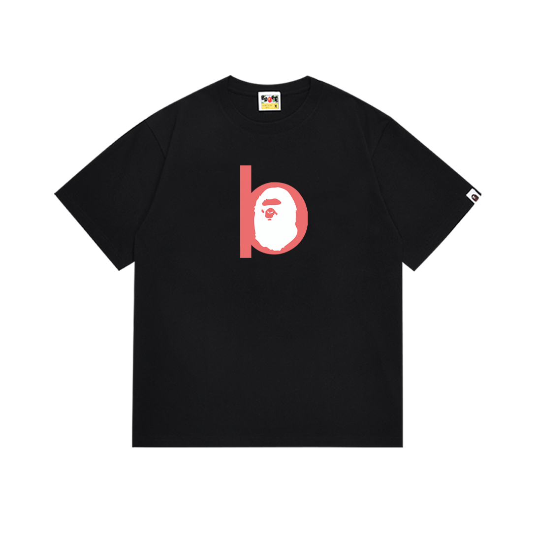 BAPE Ape Head Classic Alphabet T-Shirt in Black & White – Top Version