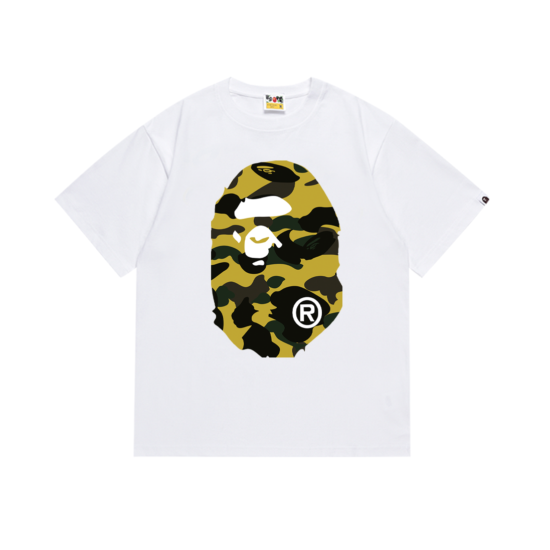 BAPE Two-Face Headprint T-Shirt with High-Quality Cotton Fabric – SC060# (Top Version) - 图片 4