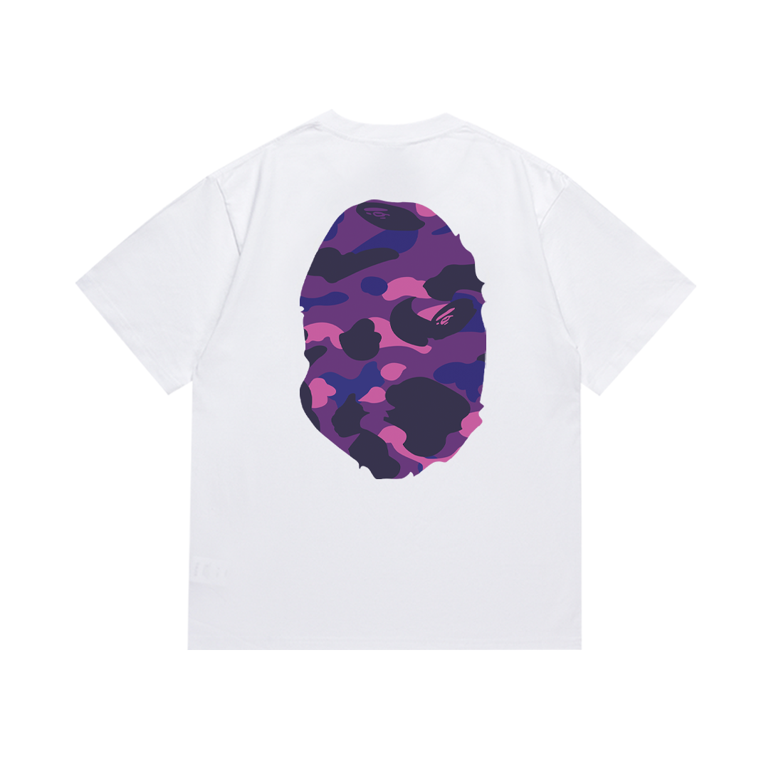 BAPE Two-Face Headprint T-Shirt – High-Quality Cotton, Unisex, Various Colors - 图片 5