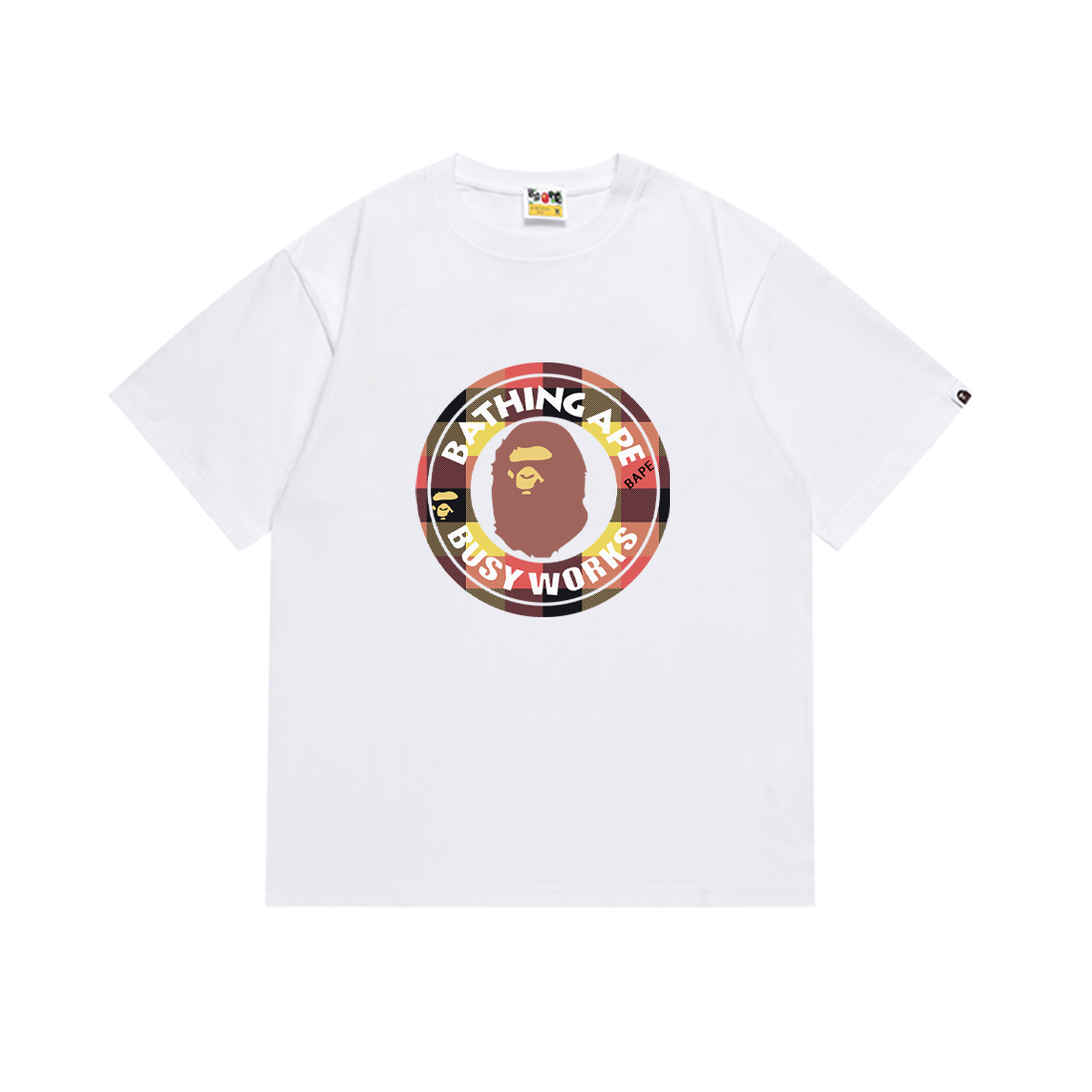 BAPE Ape Head Classic Alphabet T-Shirt in High-Quality Cotton – Sizes S-XXL - 图片 2