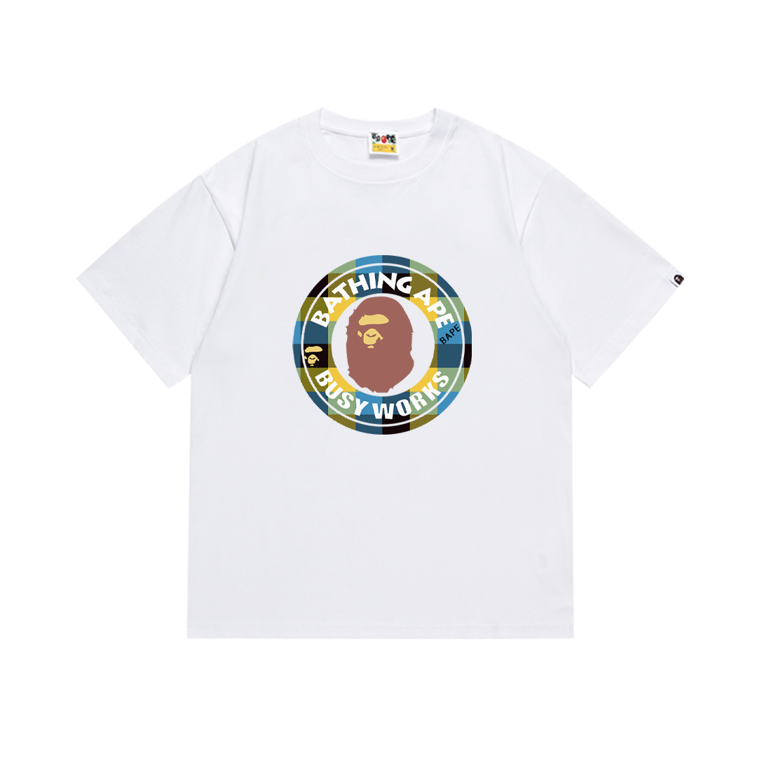 BAPE Ape Head Classic Alphabet T-Shirt in High-Quality Cotton – Sizes S-XXL - 图片 5