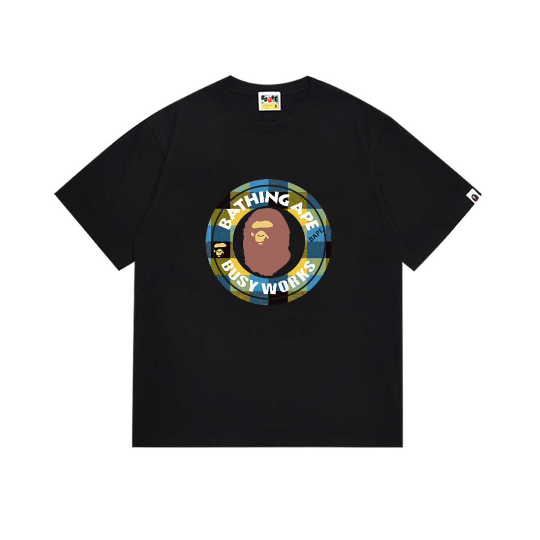 BAPE Ape Head Classic Alphabet T-Shirt in High-Quality Cotton – Sizes S-XXL - 图片 4