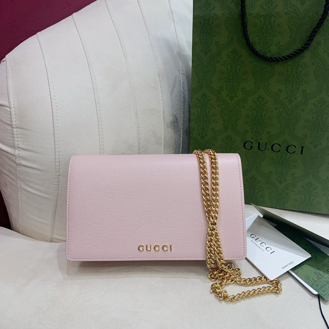How can I find replica
 Gucci Crossbody & Shoulder Bags Gold Pink Cowhide Chains