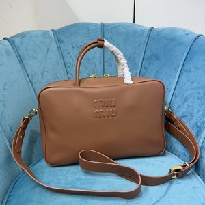 MiuMiu Bags Briefcase New Designer Replica Calfskin Cotton Cowhide Fashion