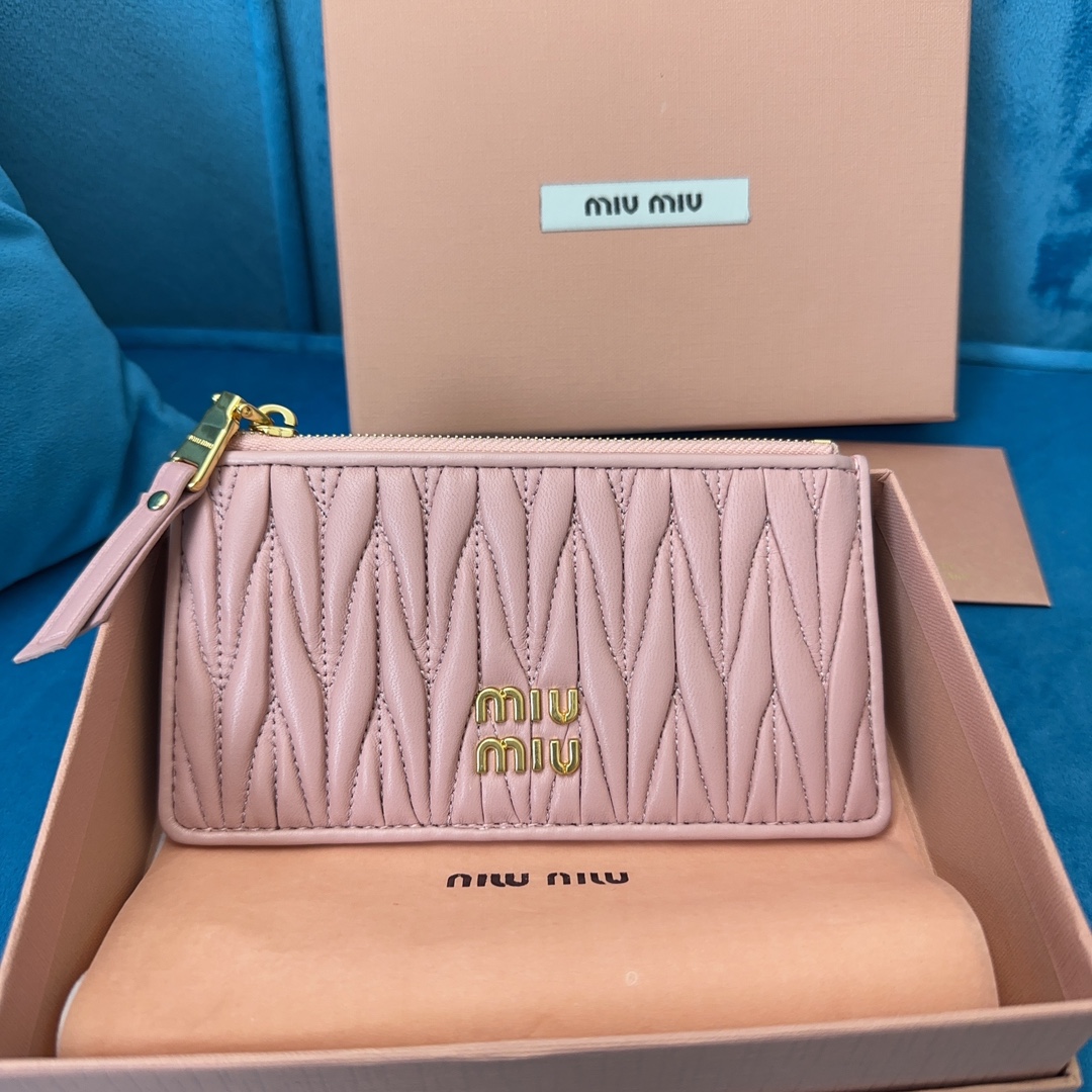 MiuMiu Wallet Card pack Lambskin Sheepskin