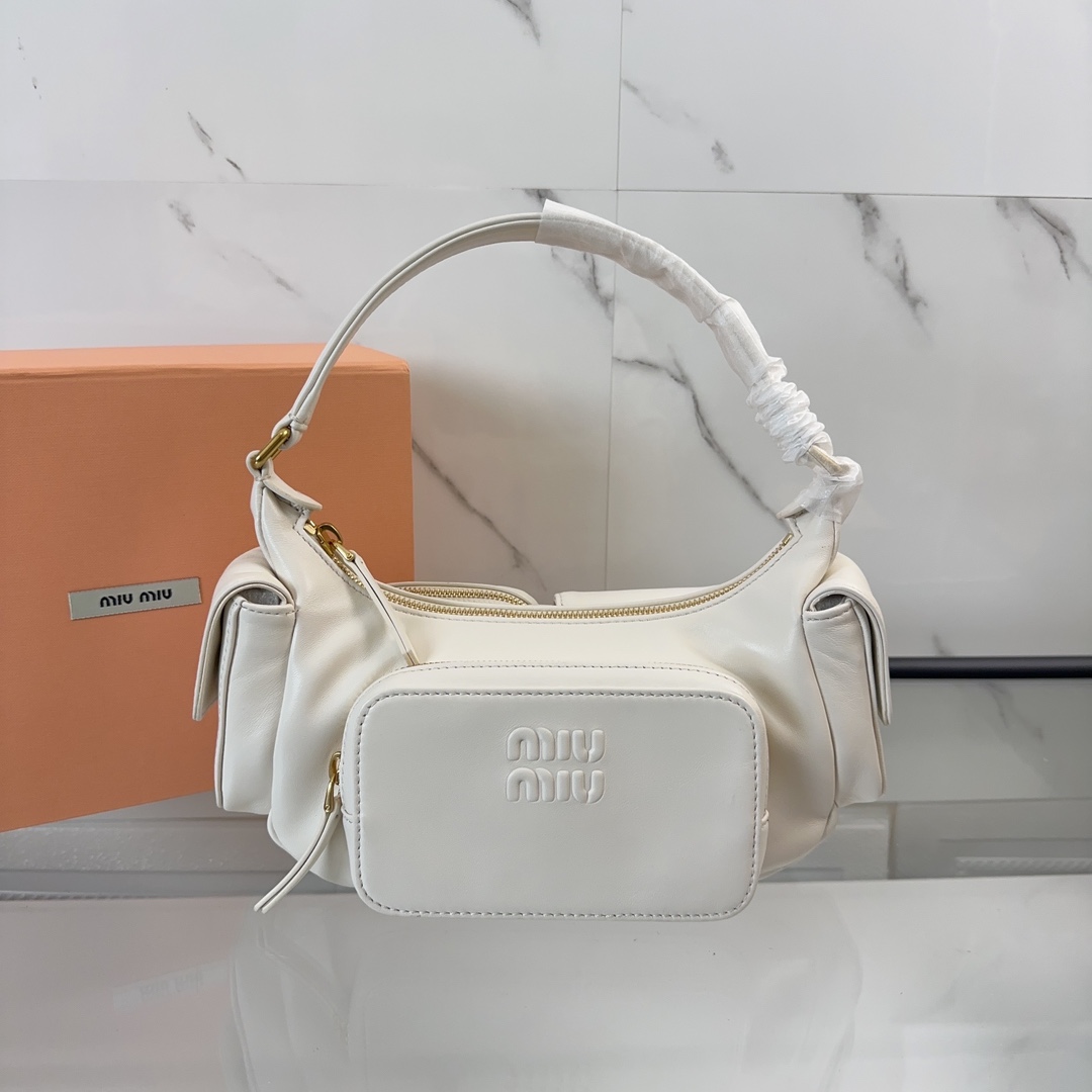 MiuMiu Bolsos cruzados y bandoleras Algodón Piel de oveja Fashion Motocicletas