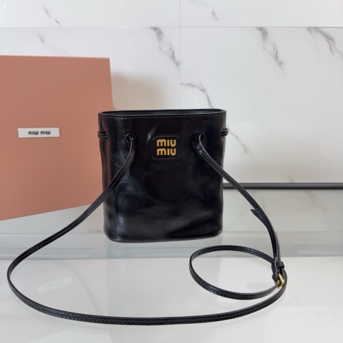 Miu Miu Mini Bucket Bag in Black Leather 1 Miu Miu Mini Bucket Bag in Black Leather