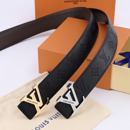 Louis Vuitton Taurillon Leather Belt - Iconic Design, Premium Quality, 4.0cm Width
