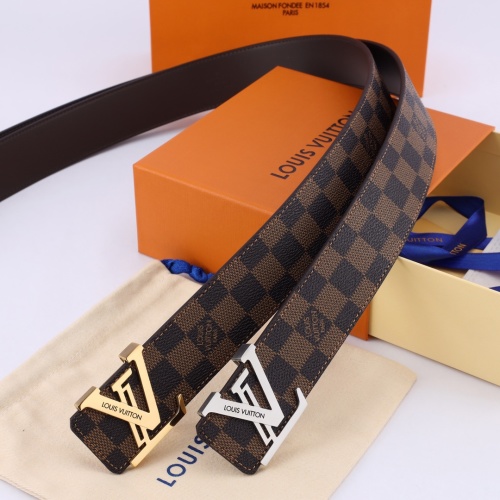 Louis Vuitton Taurillon Leather Belt, Signature Buckle, 4.0cm Width 1 Louis Vuitton Taurillon Leather Belt, Signature Buckle, 4.0cm Width