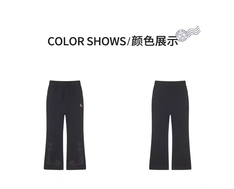 zenium hazzys hagis girls’ pants, 2024, double-sided blacka. size 130-170 the color, the black, the chalk. - 图片 3