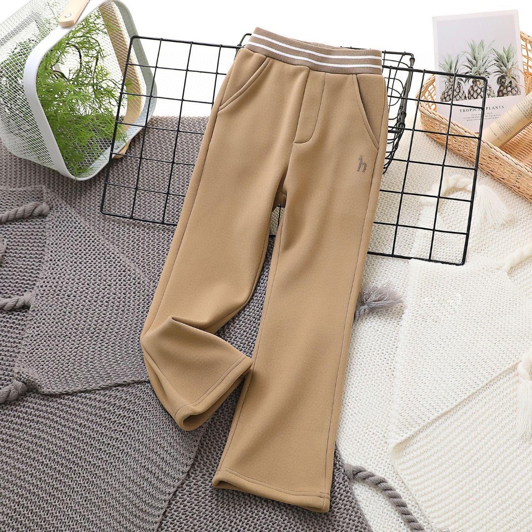New Zenium Children’s Clothes: 2024 Big Boy Lecca Collection with Thick Velvet Pants - 图片 3