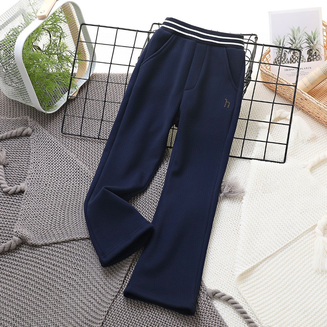 New Zenium Children’s Clothes: 2024 Big Boy Lecca Collection with Thick Velvet Pants - 图片 2