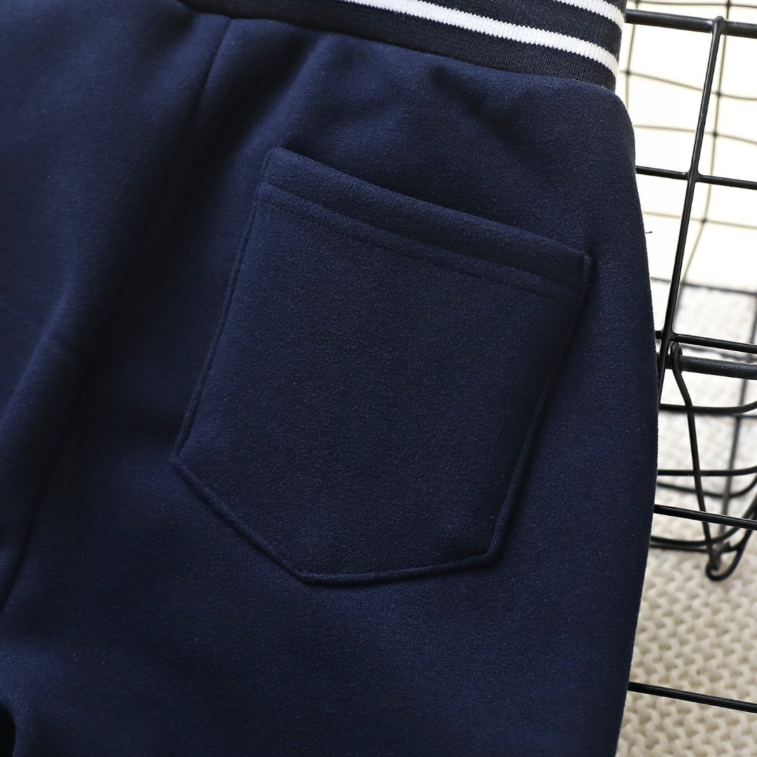 New Zenium Children’s Clothes: 2024 Big Boy Lecca Collection with Thick Velvet Pants - 图片 5