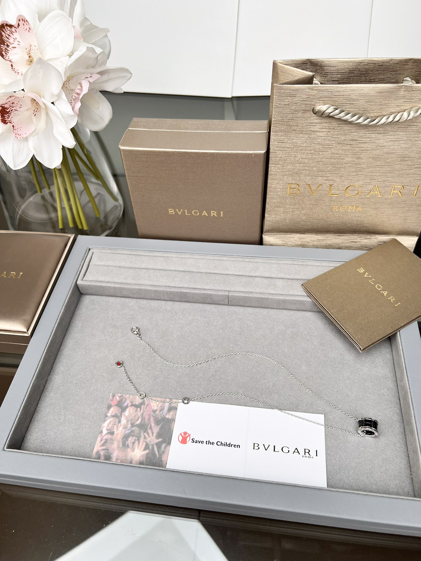 BVLGARI Bvlgari veerketting uniek elektroplatingproces 18K echt goud gevoel - topkwaliteit