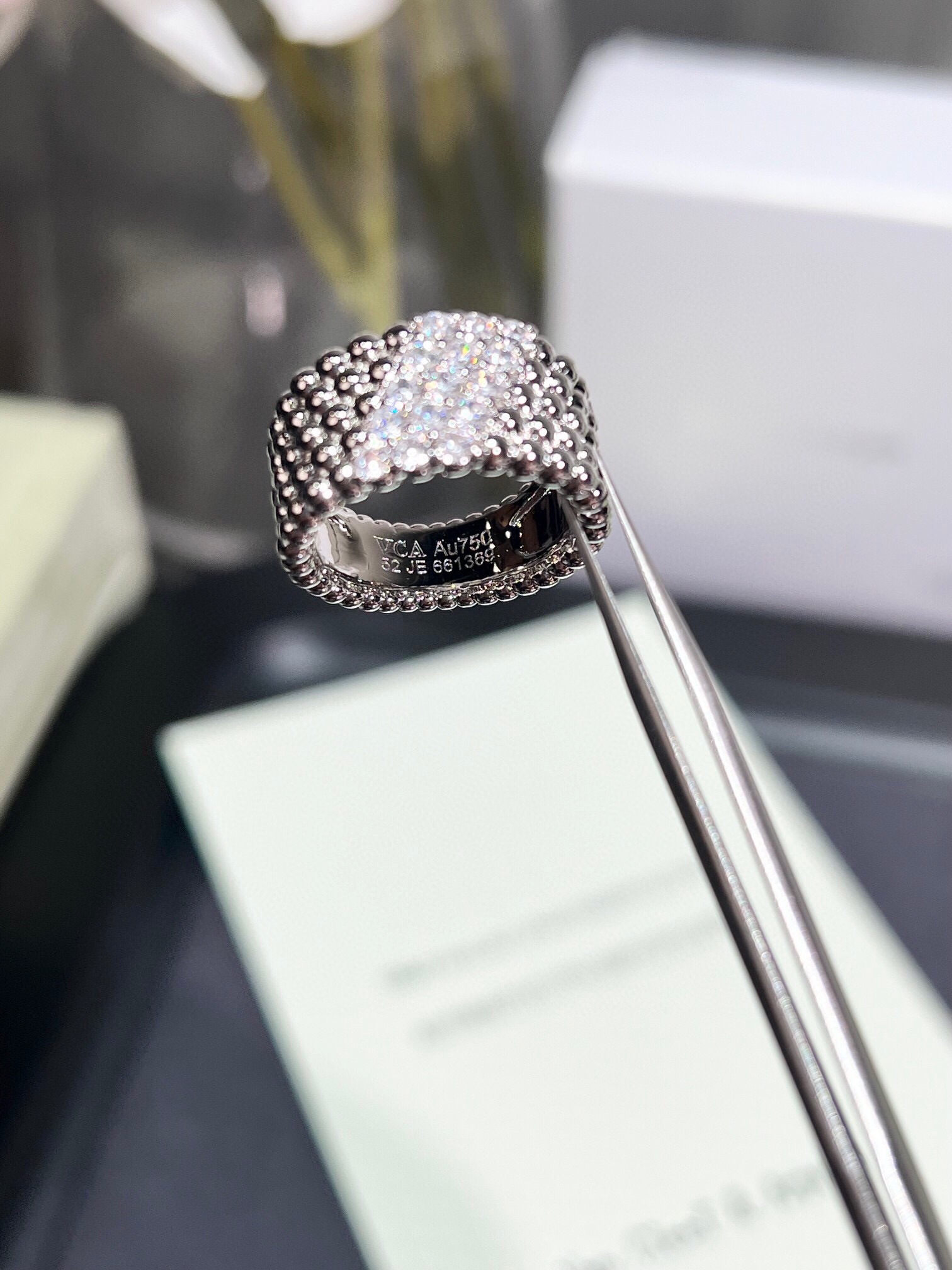 “Querlee Series Rings: Wholesale Price 460, Five Rows of Gold Bells and Diamonds” - 图片 7