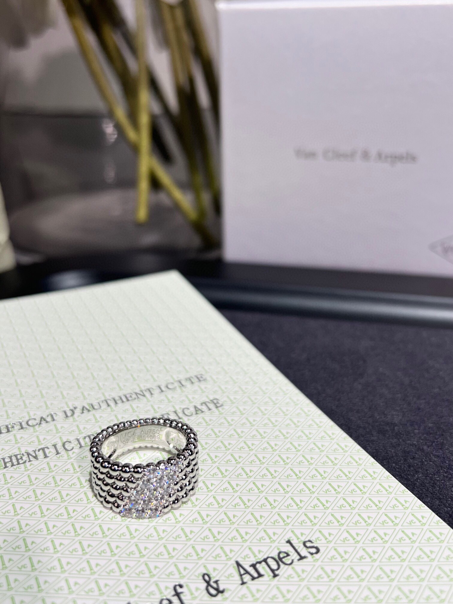 “Querlee Series Rings: Wholesale Price 460, Five Rows of Gold Bells and Diamonds” - 图片 4