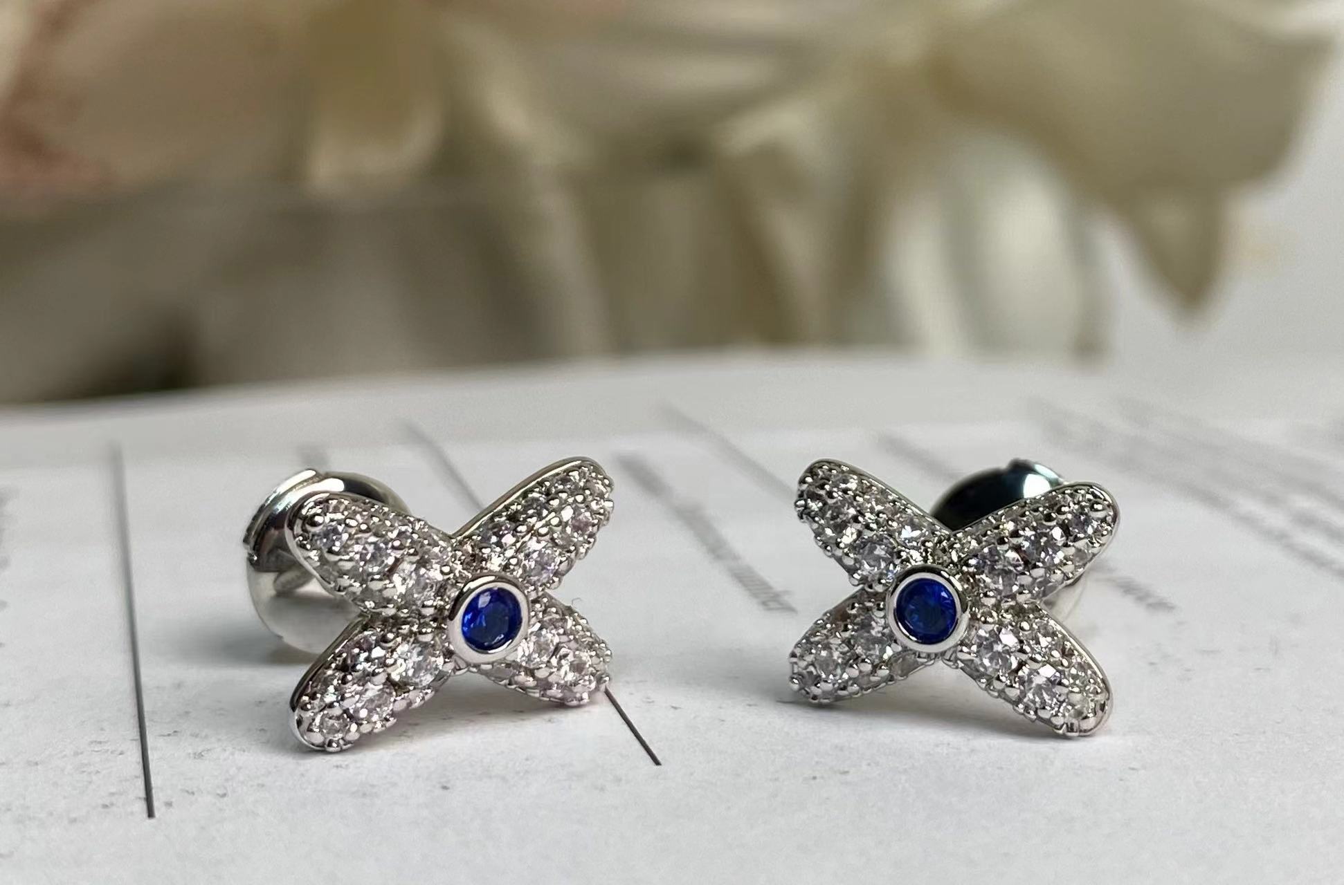 Elegant Sapphire Accent Butterfly Stud Earrings - Exquisite Design, Perfect Gift 5 a1740316257089 6351