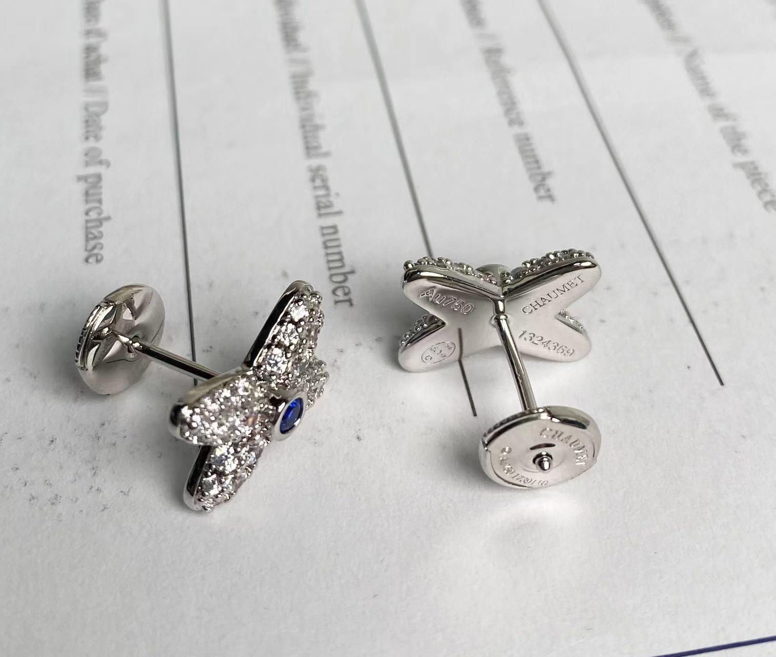 Elegant Sapphire Accent Butterfly Stud Earrings - Exquisite Design, Perfect Gift 9 a1740316258286 6781