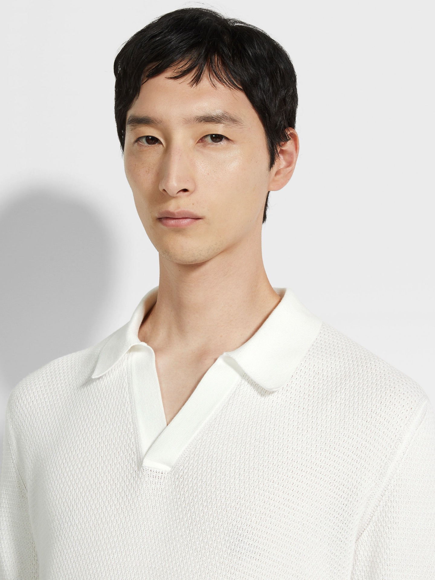 제냐 남성 린넨 혼방 반팔 티셔츠 114426 이미지 12