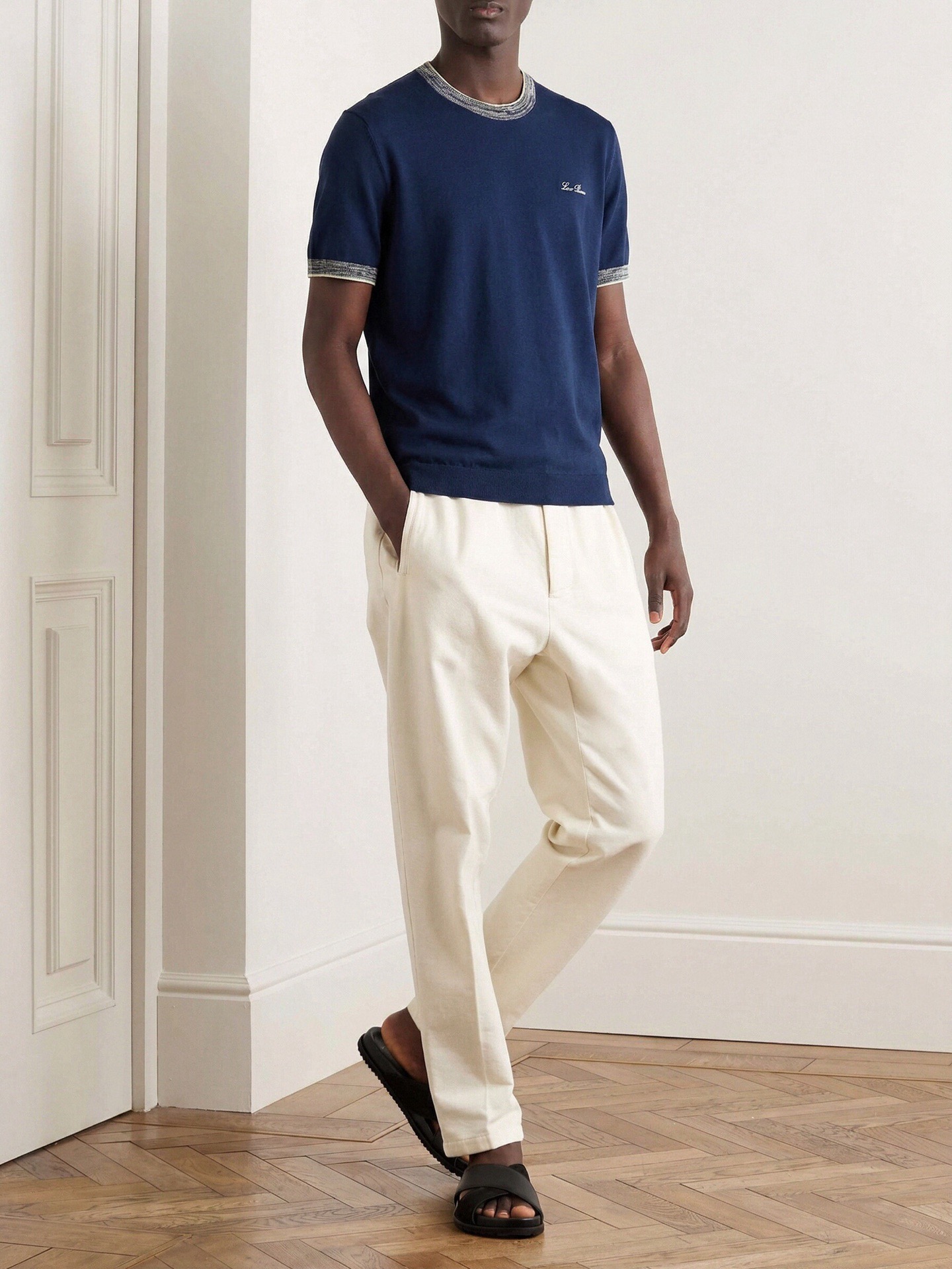 로로피아나 남성 반팔 115102 Loro Piana T Shirt