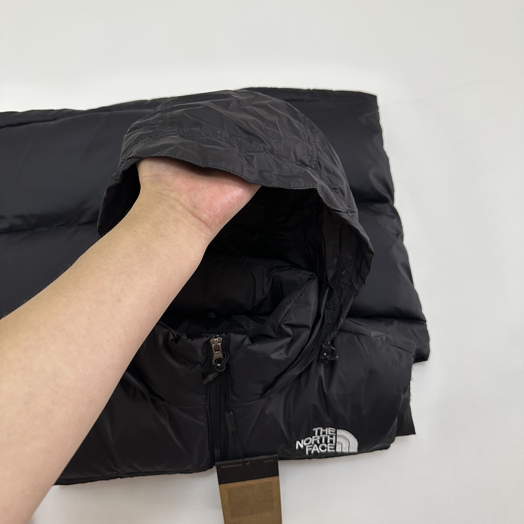 The North Face 1996 ダウンベスト 細格ナイロン 防風 収納可 ブラック M-3XL