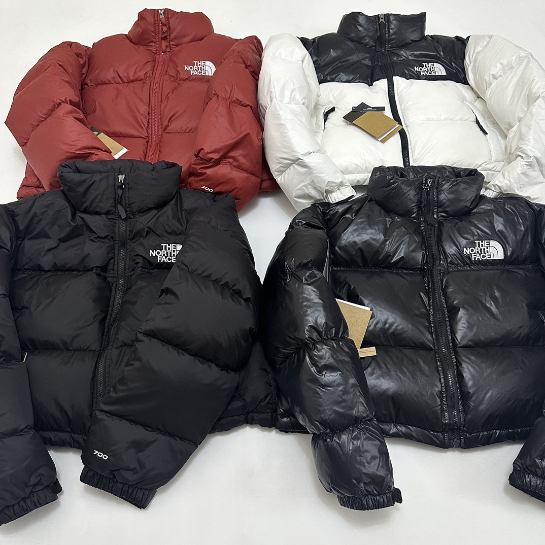 TNF 北面 肯豆 女款 高腰 三格 短款 纯羽绒 羽绒服 90绒 防水