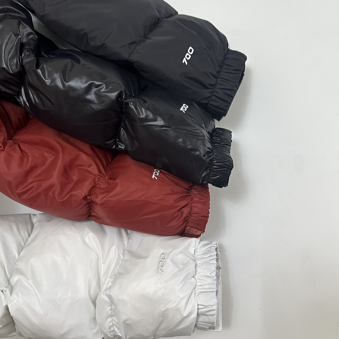 TNF 北面 肯豆 女款 高腰 三格 短款 纯羽绒 羽绒服 90绒 防水