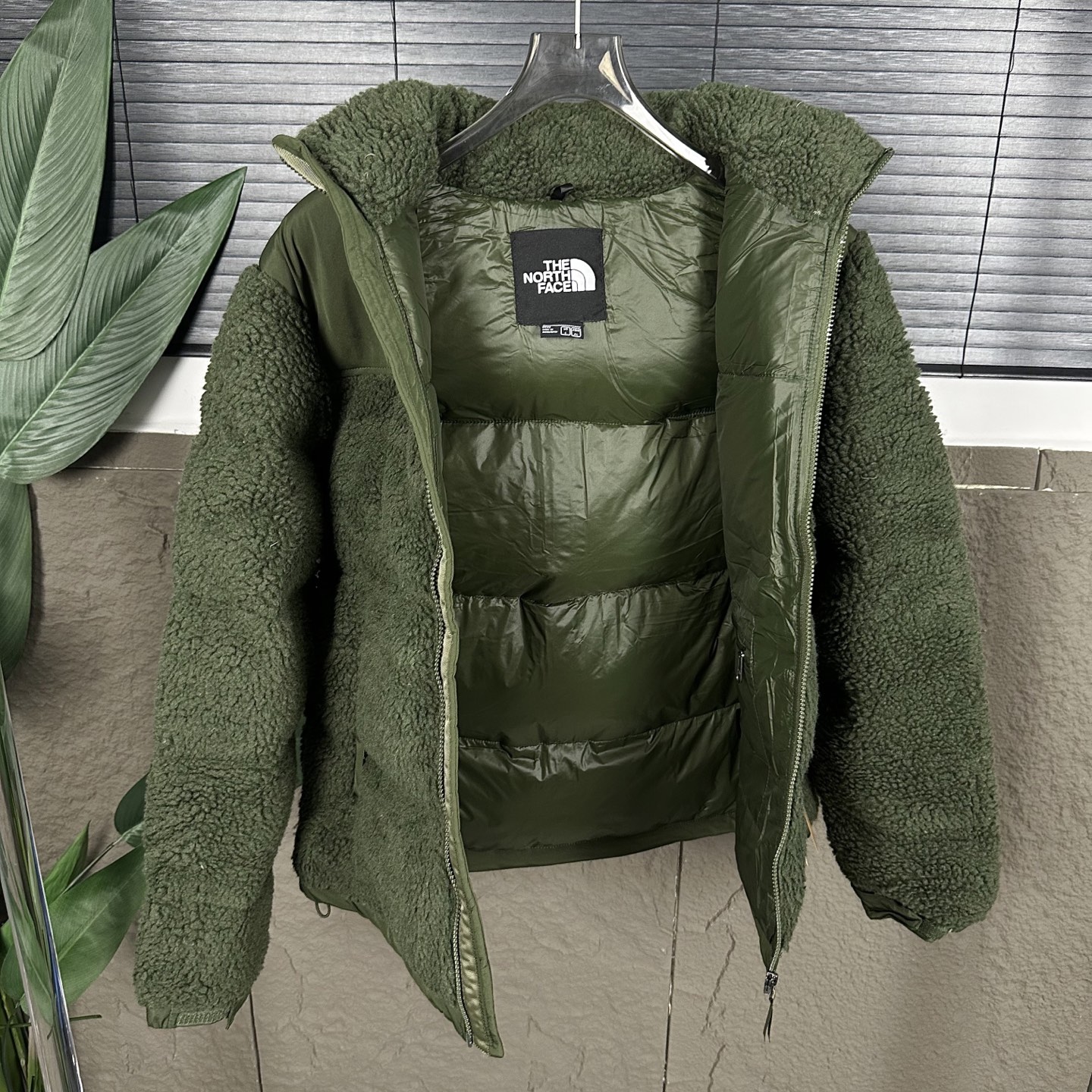 The North Face 羊羔毛拼接 2色 ダウンジャケット 隠れフード 70%高品質ダウン 保温性抜群