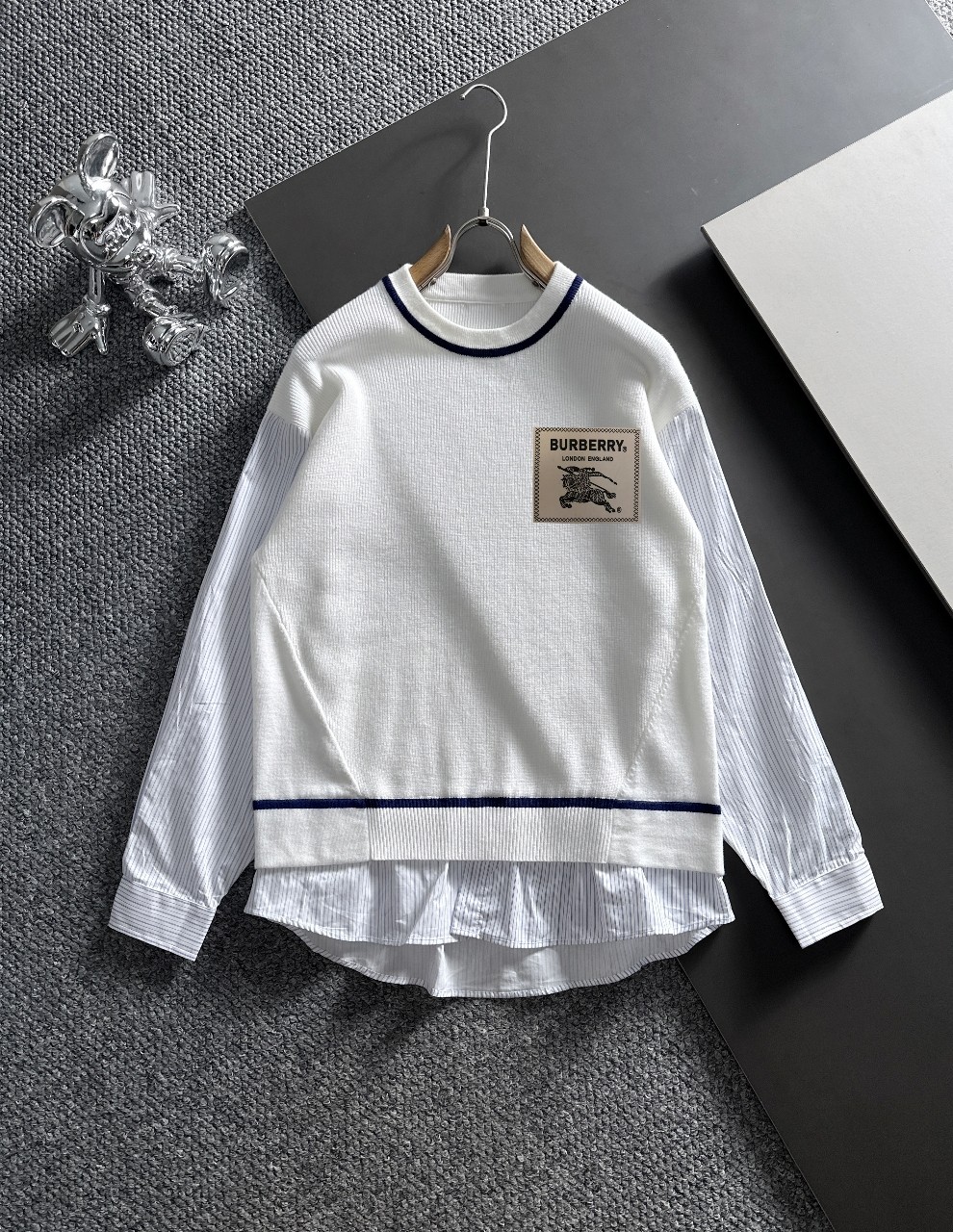 Burberry Clothing Sweatshirts Embroidery Wool Winter Collection Fashion