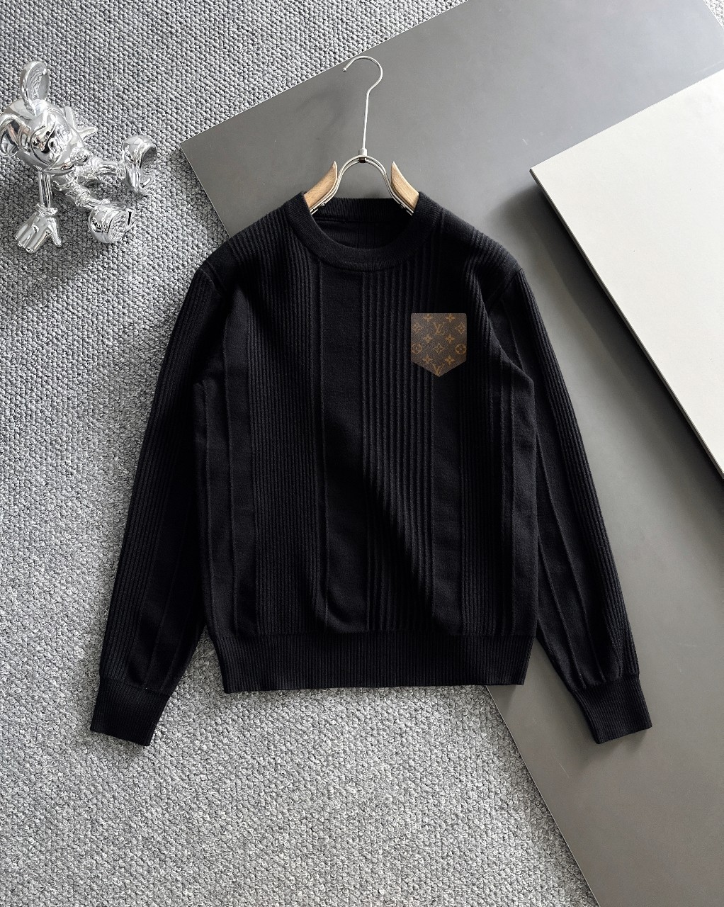 Hot Sale
 Louis Vuitton Clothing Sweatshirts Embroidery Wool Winter Collection Fashion