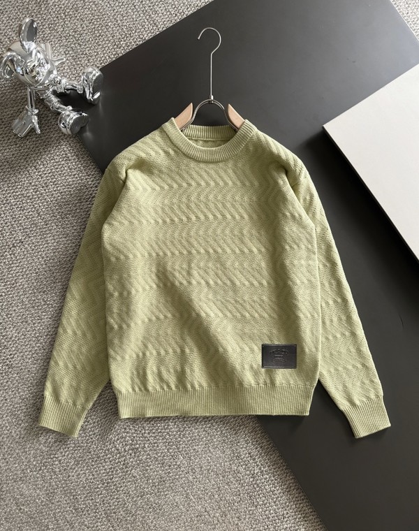 Prada Clothing Sweatshirts Embroidery Wool Winter Collection Fashion