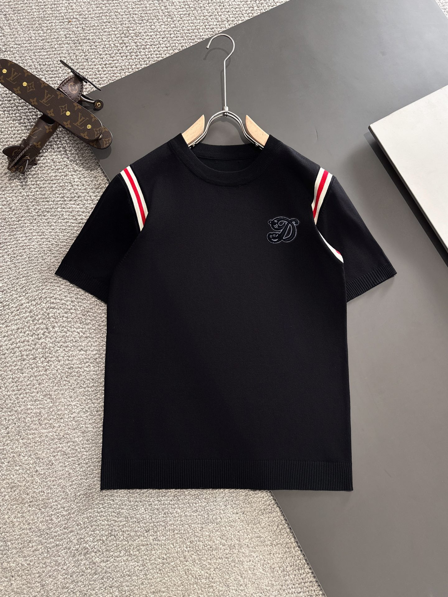 Dolce & Gabbana Réplica
 Ropa Camiseta Bordado Hombres Peinado Algodón Tejido Colección primavera – verano Manga corta