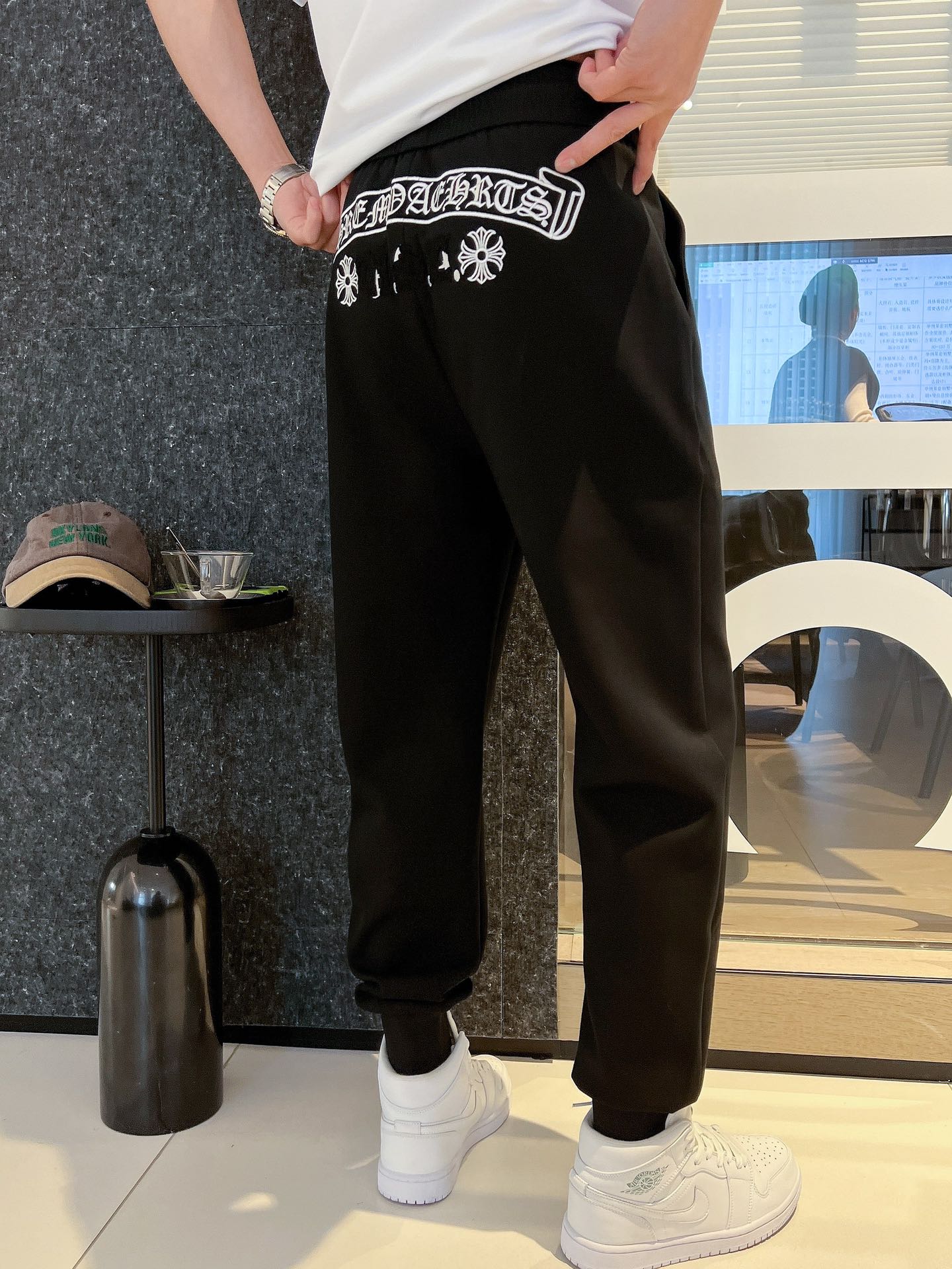 NEW2024夏季新款休閒褲獨家定制面料顏色:黑白SIZE:M-4XL