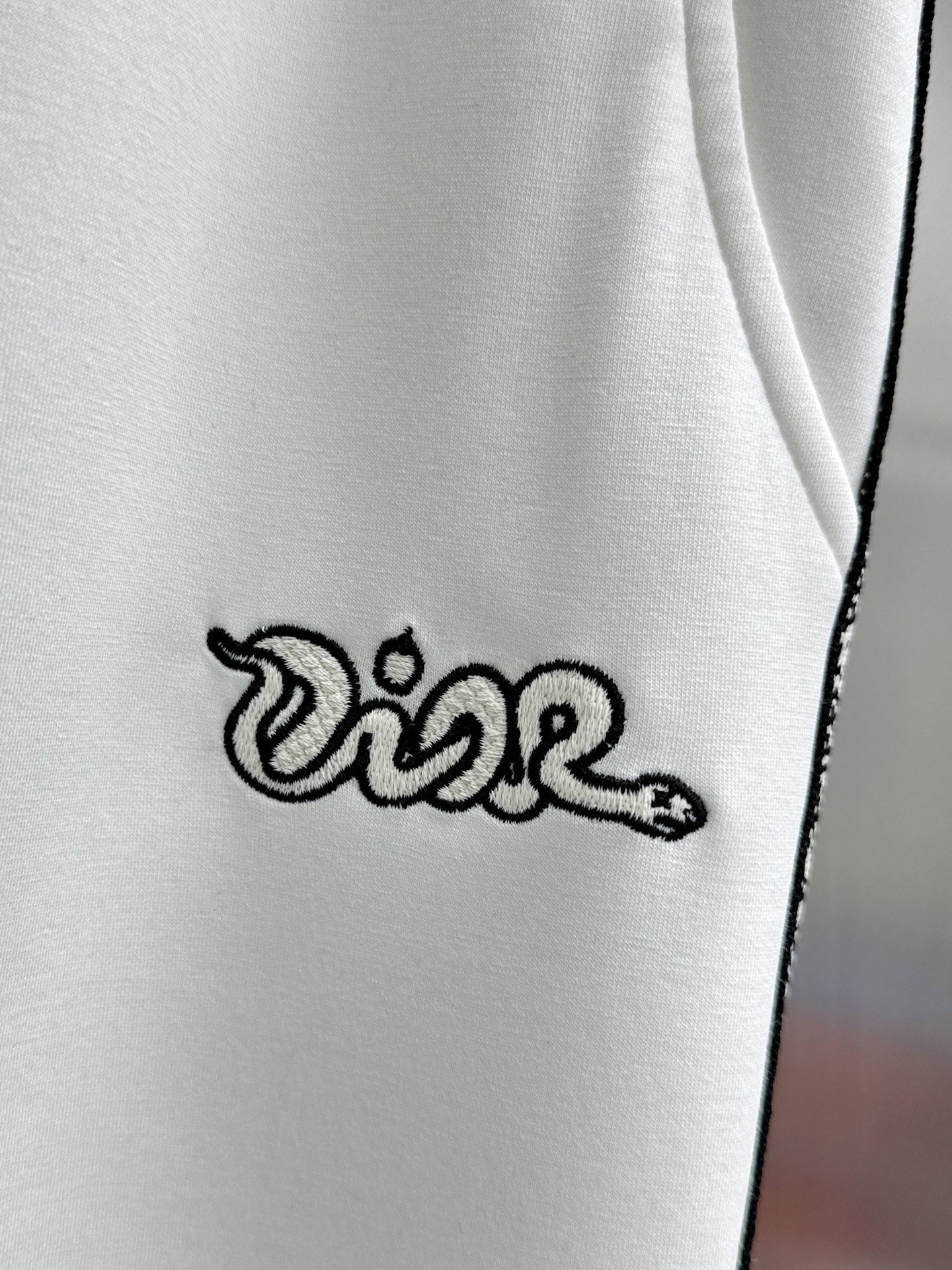 High-End ToU Dior 2025 Leisure Pants with Golden Logo Embroidery – Premium Quality and Comfort - 图片 6