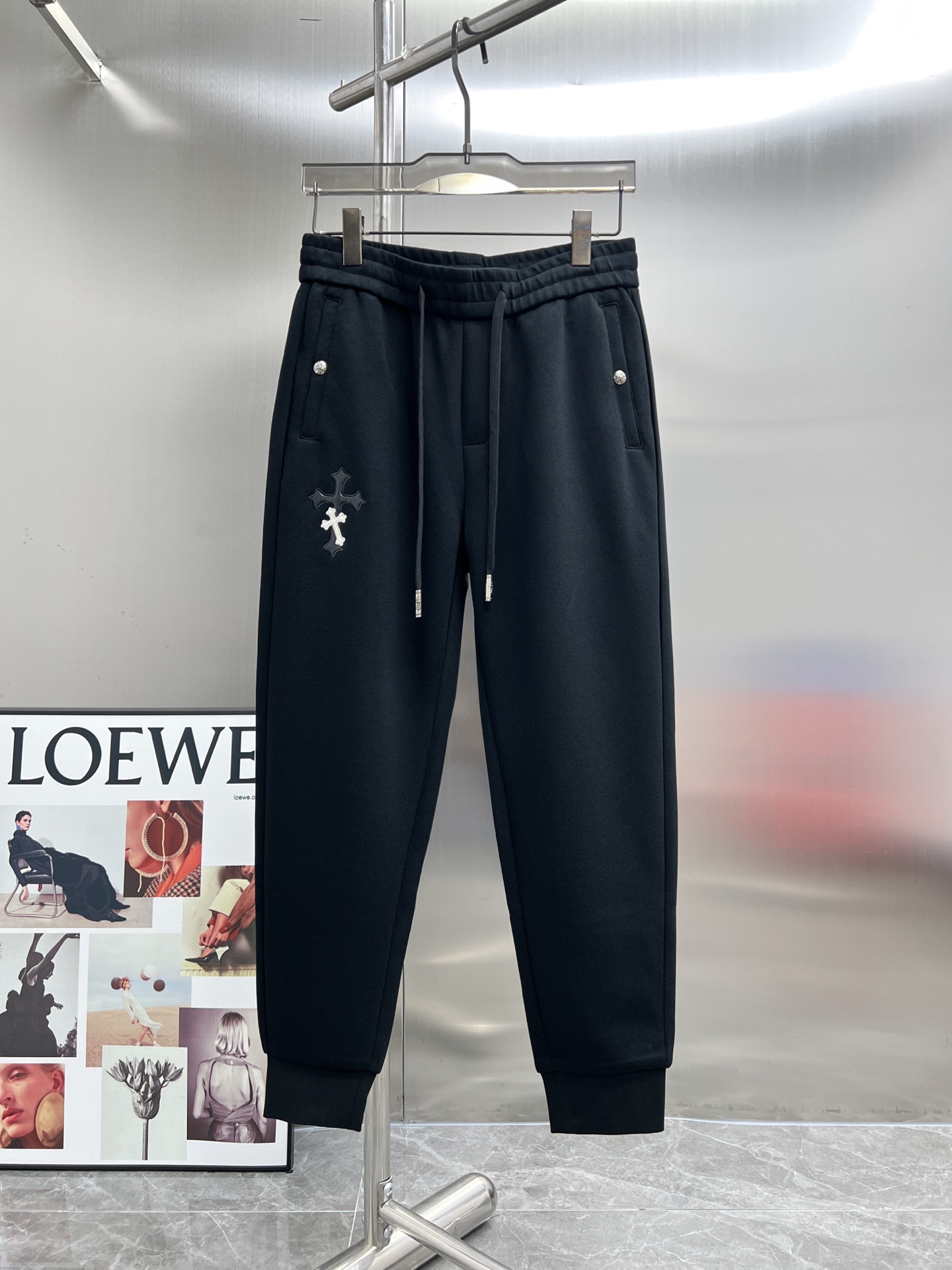 20822#NEW2025秋冬新款 休閒褲獨家定制面料顏色:黑SIZE:M-4XL