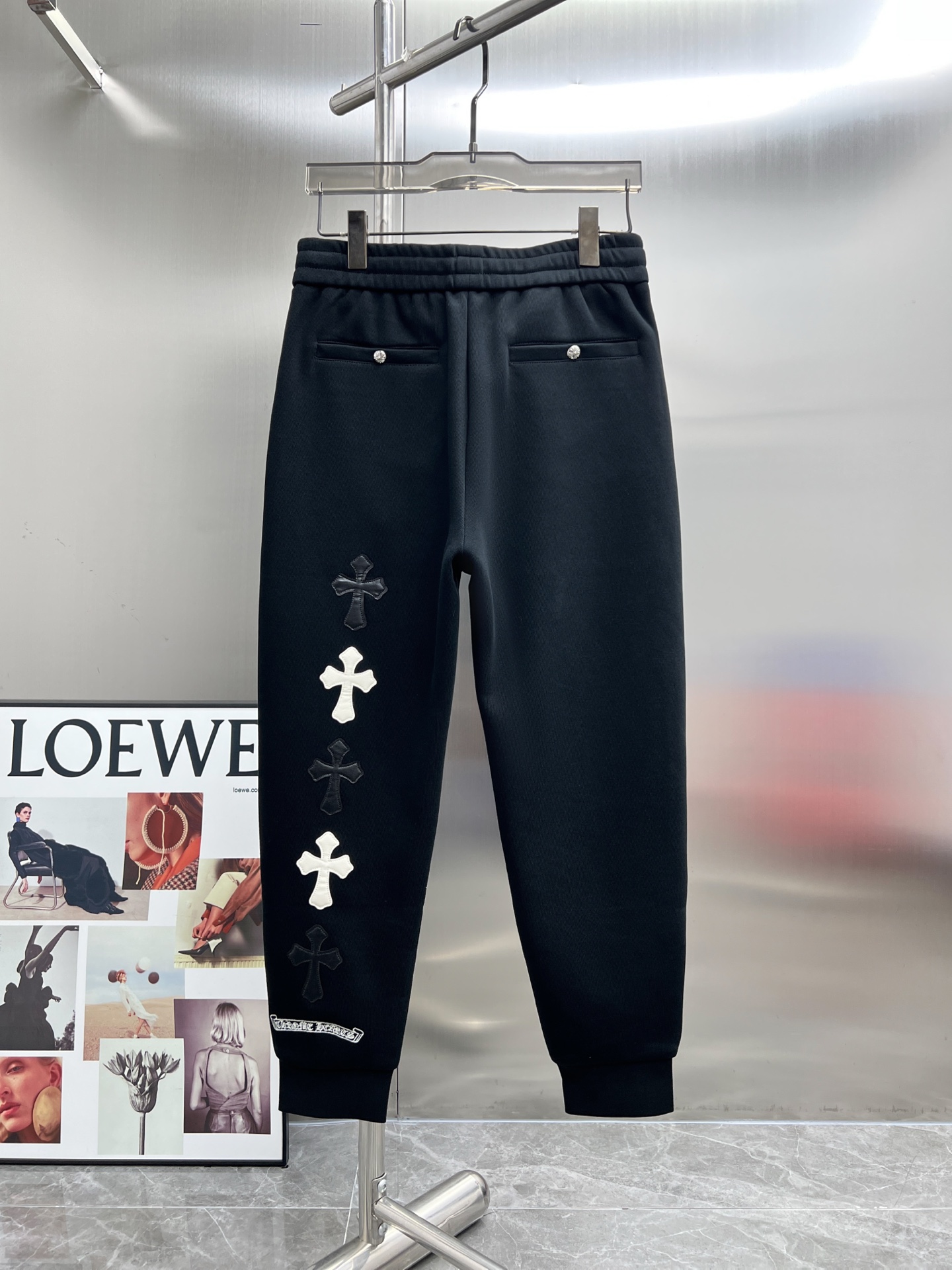 20822#NEW2025秋冬新款 休閒褲獨家定制面料顏色:黑SIZE:M-4XL