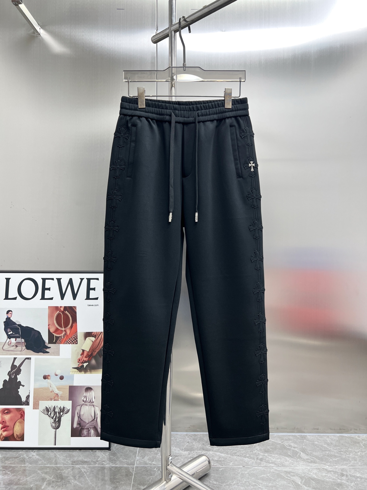 20638#NEW2025秋冬新款 休閒褲獨家定制面料顏色:黑灰SIZE:M-4XL