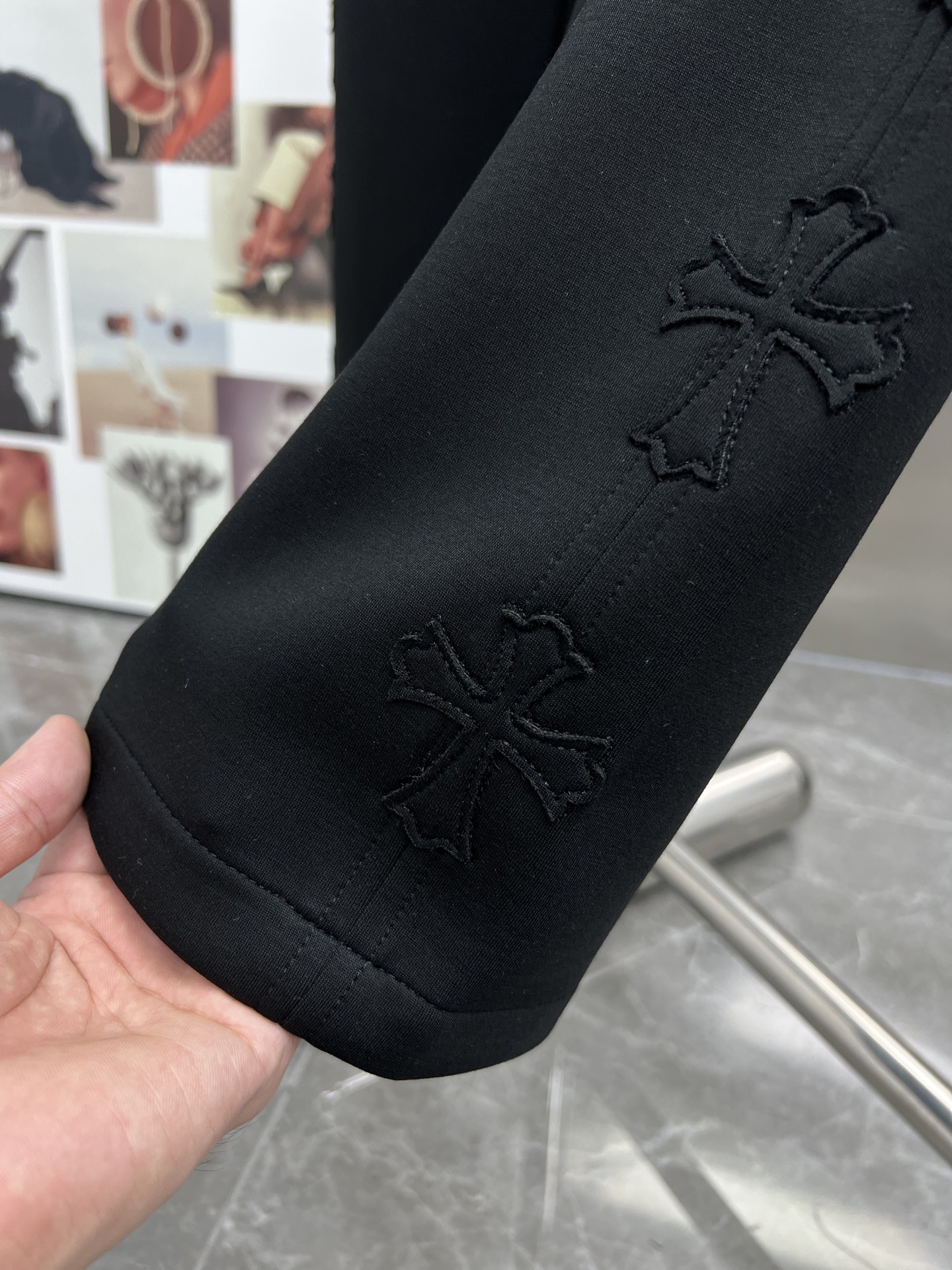 20638#NEW2025秋冬新款 休閒褲獨家定制面料顏色:黑灰SIZE:M-4XL