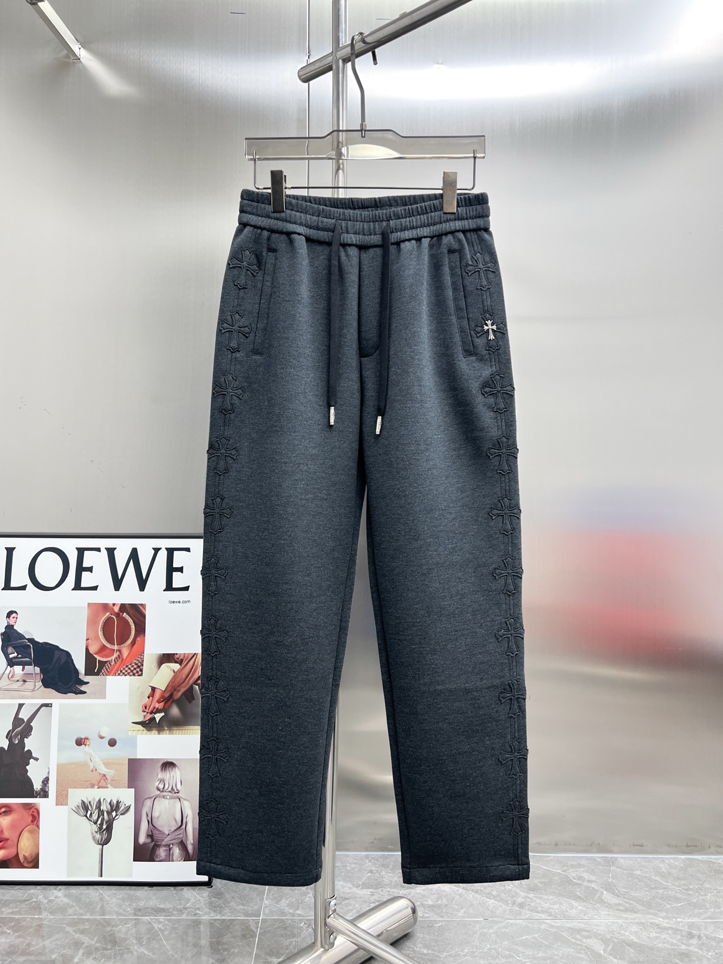 20638#NEW2025秋冬新款 休閒褲獨家定制面料顏色:黑灰SIZE:M-4XL