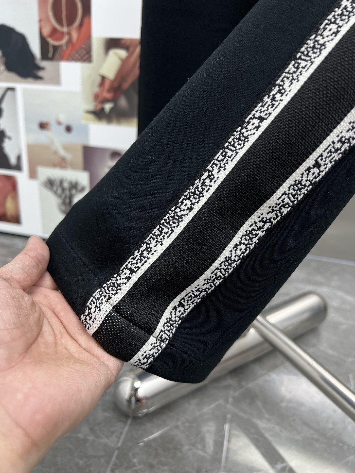 20650#NEW2025秋冬新款 休閒褲獨家定制面料顏色:黑蓝SIZE:M-4XL