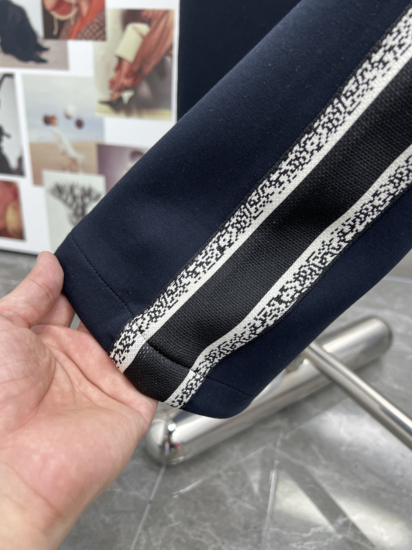 20650#NEW2025秋冬新款 休閒褲獨家定制面料顏色:黑蓝SIZE:M-4XL