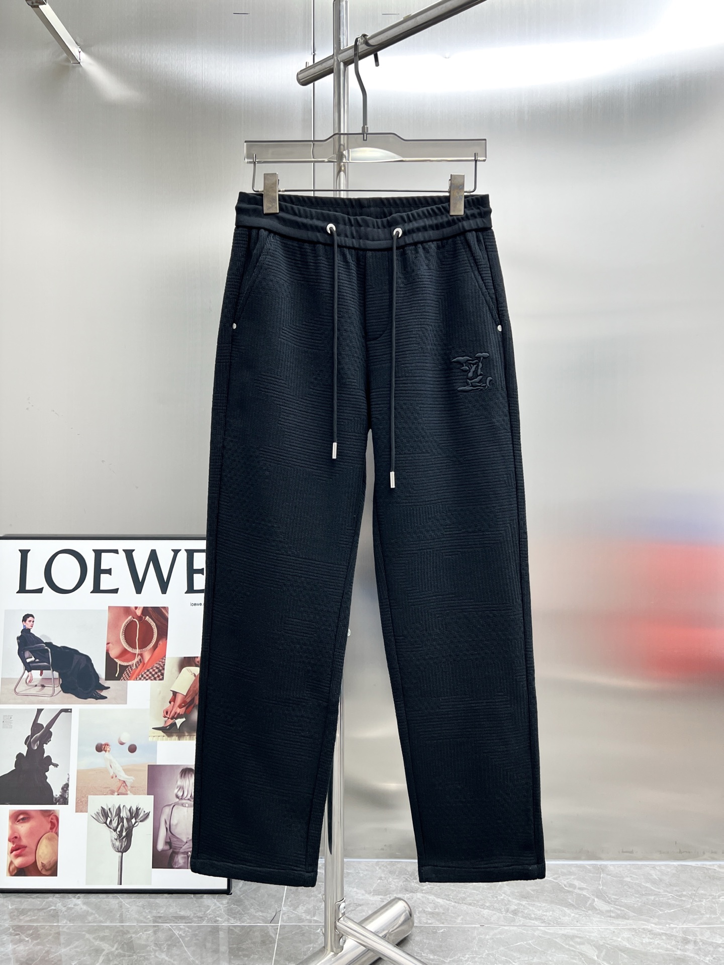 20828#NEW2025秋冬新款 休閒褲獨家定制面料顏色:黑SIZE:M-4XL