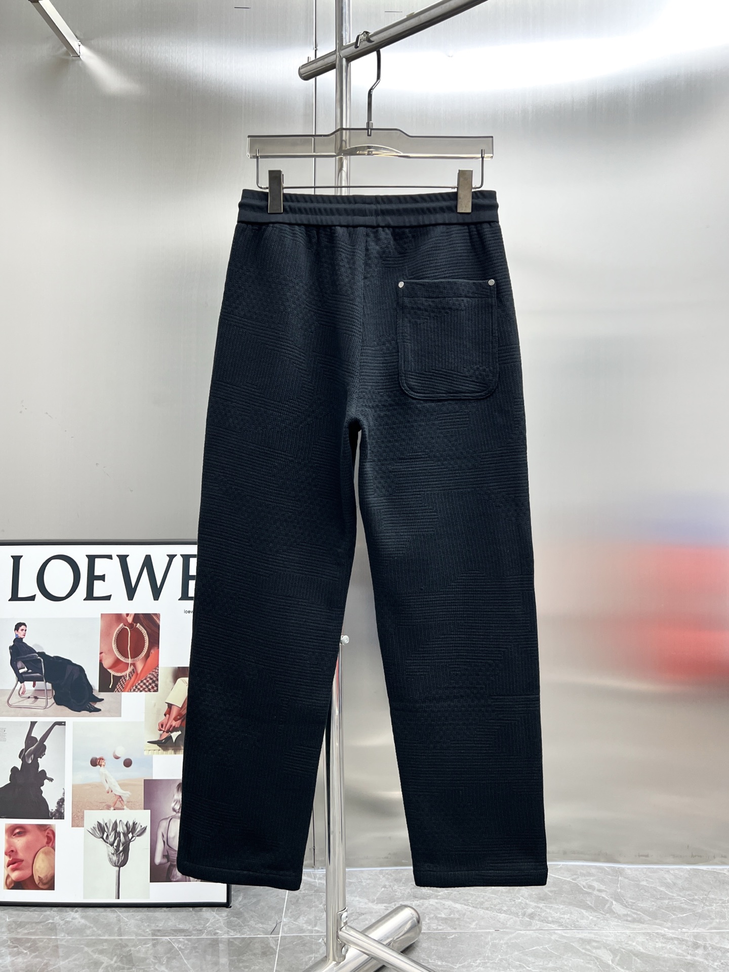 20828#NEW2025秋冬新款 休閒褲獨家定制面料顏色:黑SIZE:M-4XL