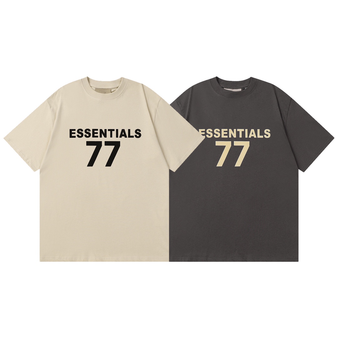 F055# 2024ss ESSENTIALS Fear of God FOG camiseta de manga corta de felpa personalizada de alta calidad. ¡¡Alta calidad!…