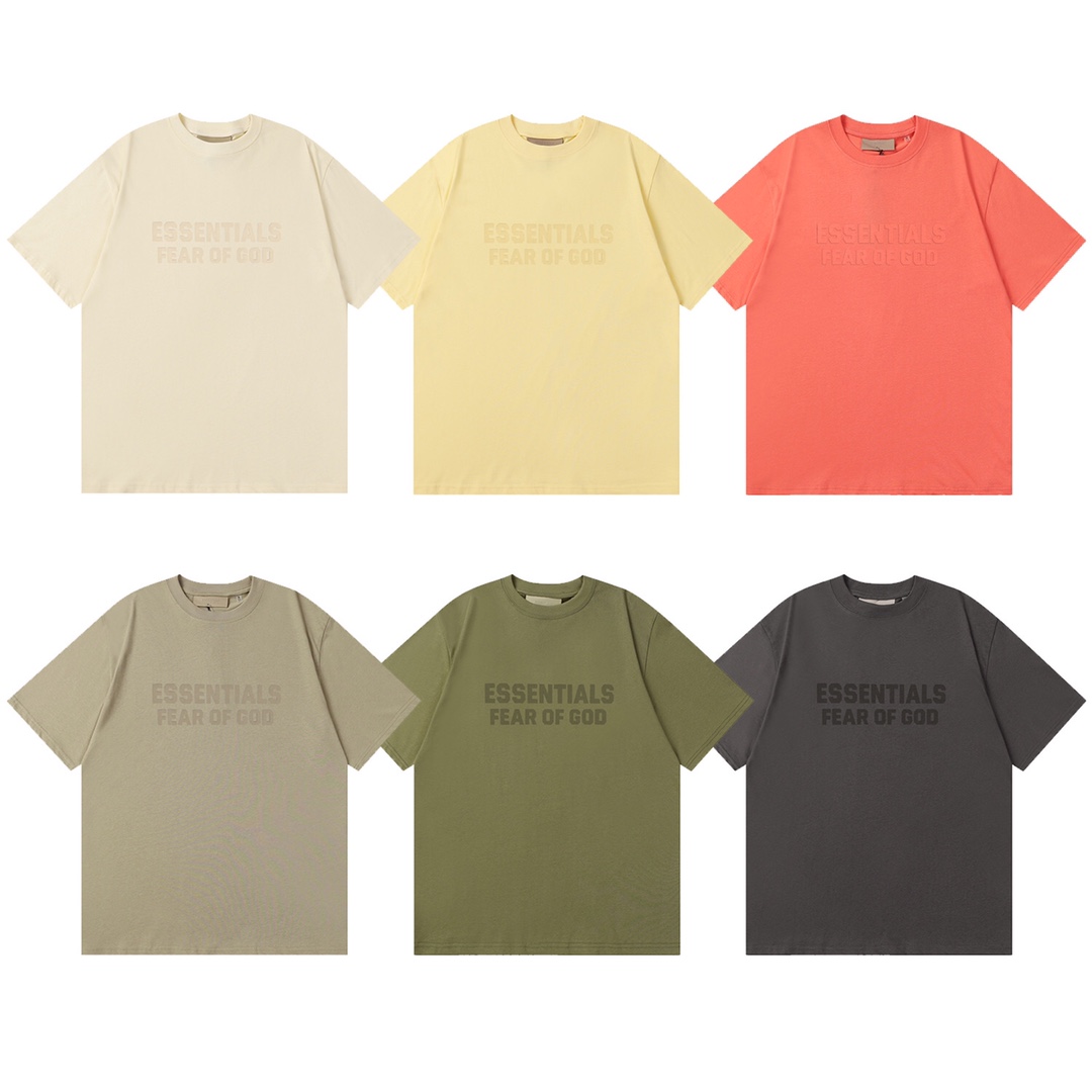 F057# 2024ss ESSENTIALS Fear of God FOG camiseta de manga corta de felpa personalizada de alta calidad. ¡¡Alta calidad!…