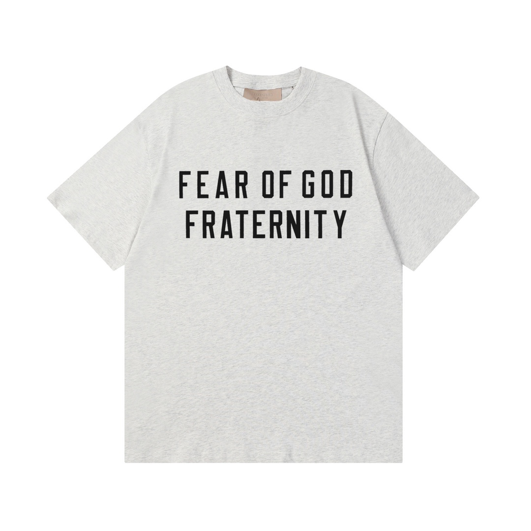 High-Quality Fear of God Fraternity T-Shirts with Custom Fabric and Details - 图片 6