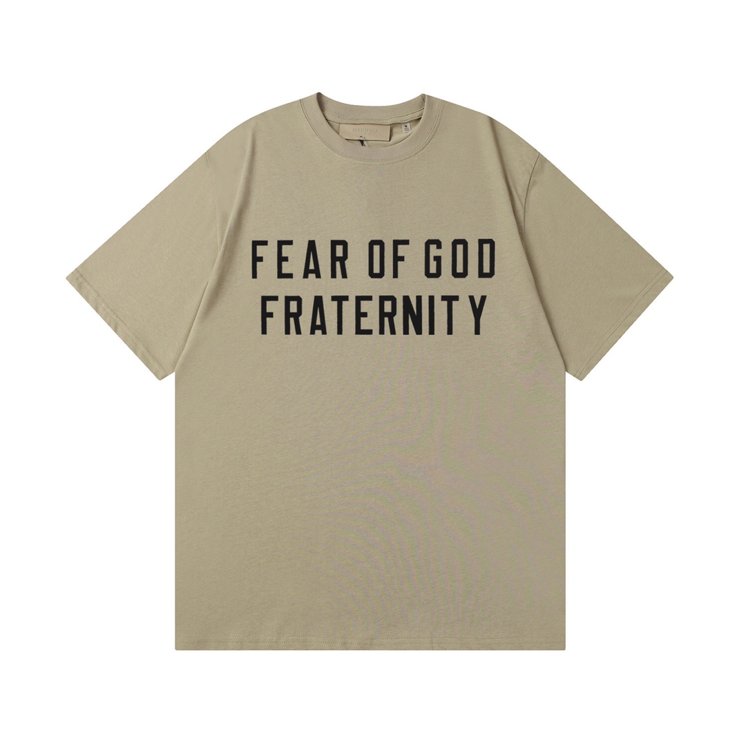 High-Quality Fear of God Fraternity T-Shirts with Custom Fabric and Details - 图片 5