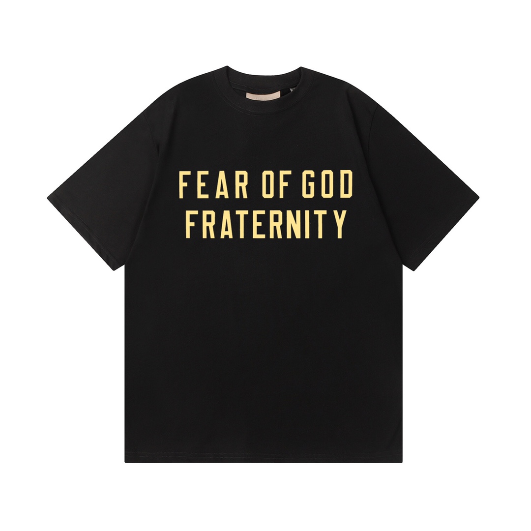 High-Quality Fear of God Fraternity T-Shirts with Custom Fabric and Details - 图片 4