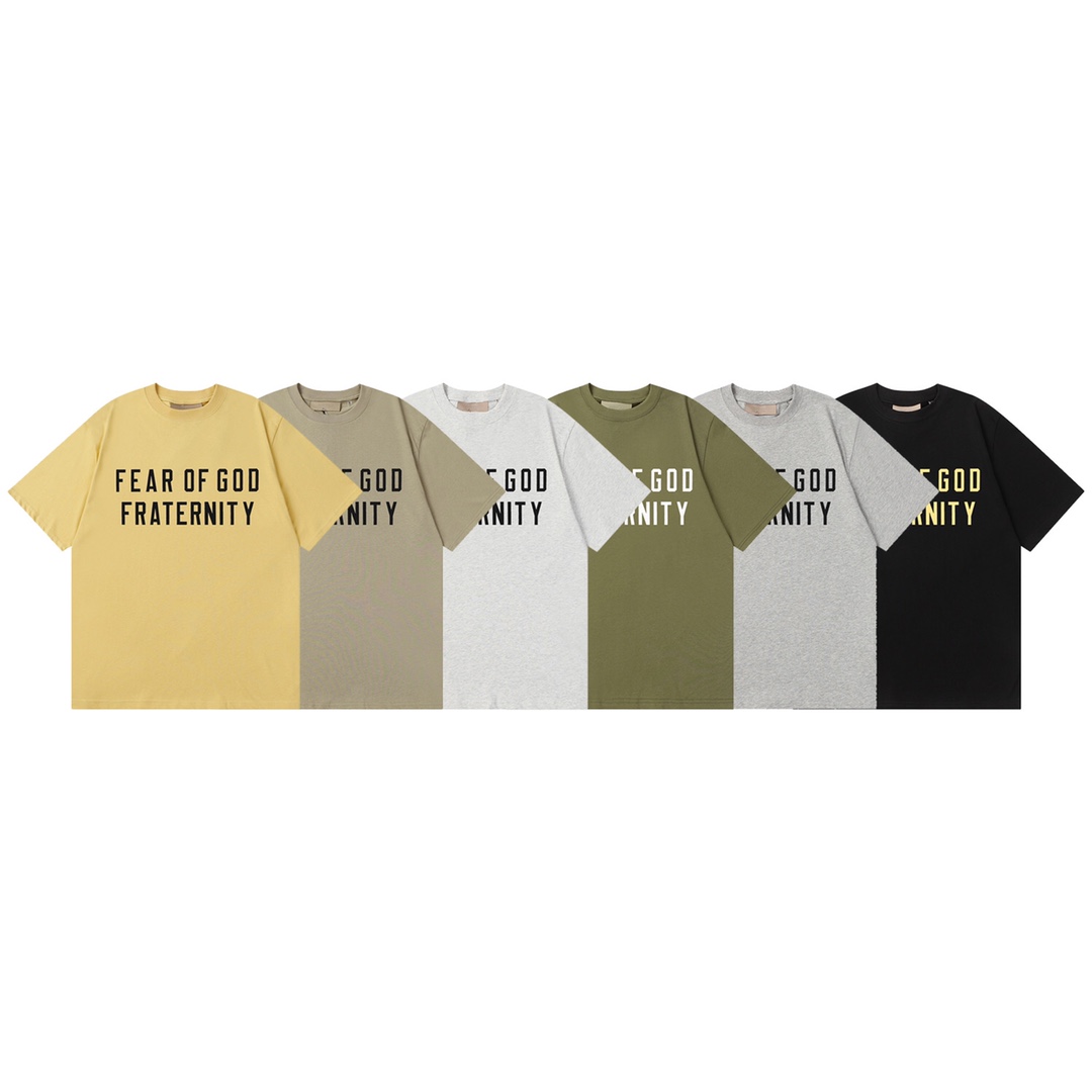 High-Quality Fear of God Fraternity T-Shirts with Custom Fabric and Details - 图片 2