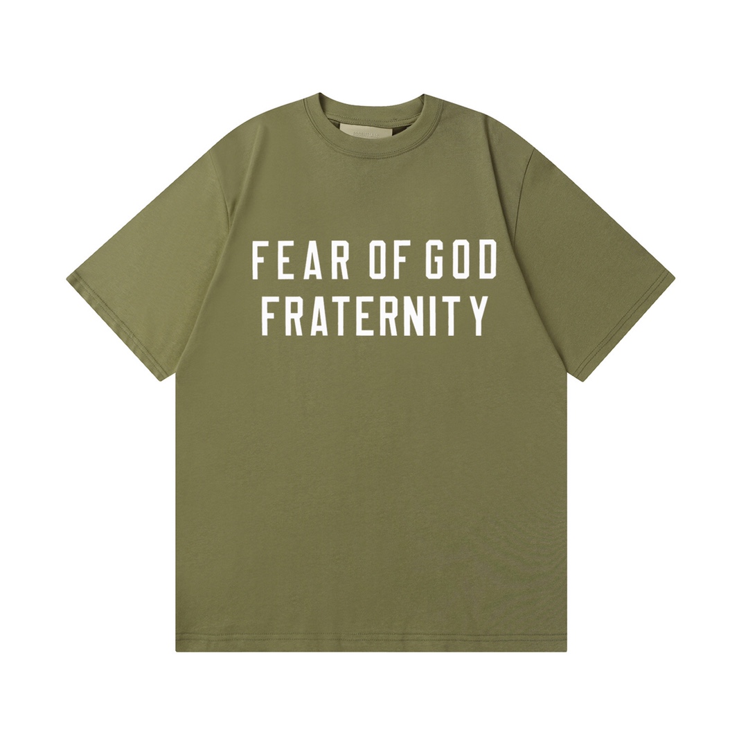 High-Quality Fear of God Fraternity T-Shirts with Custom Fabric and Details - 图片 7